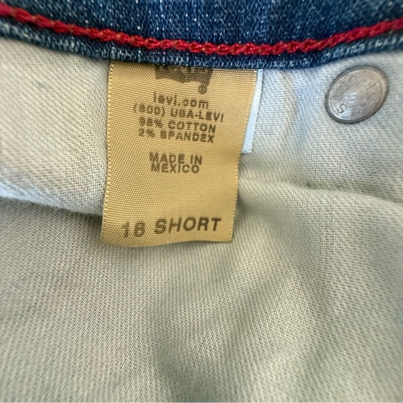 NWT Levi's Relaxed Boot Cut 550 16 Short Misses Indigo Jeans classic rise - Picture 13 of 14